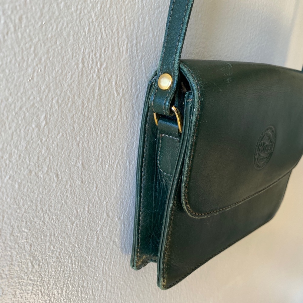BASS Vintage Green Leather Crossbody - Picture 5 of 11